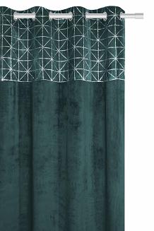 Ciemny Turkus Zasłona Welurowa 140x250 Glossy