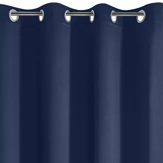 Zasłona gotowa na przelotkach PARISA 140x250 Design91 granatowy