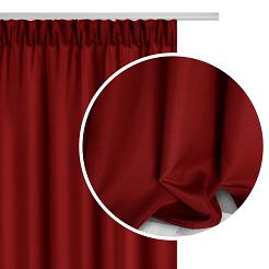 Czerwona Zasłona Gotowa Do Salonu Na Taśmie 140x250 VIVA