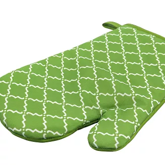 Rękawice kuchenne 18x27 z magnesem 2 szt. zielone maroko clover