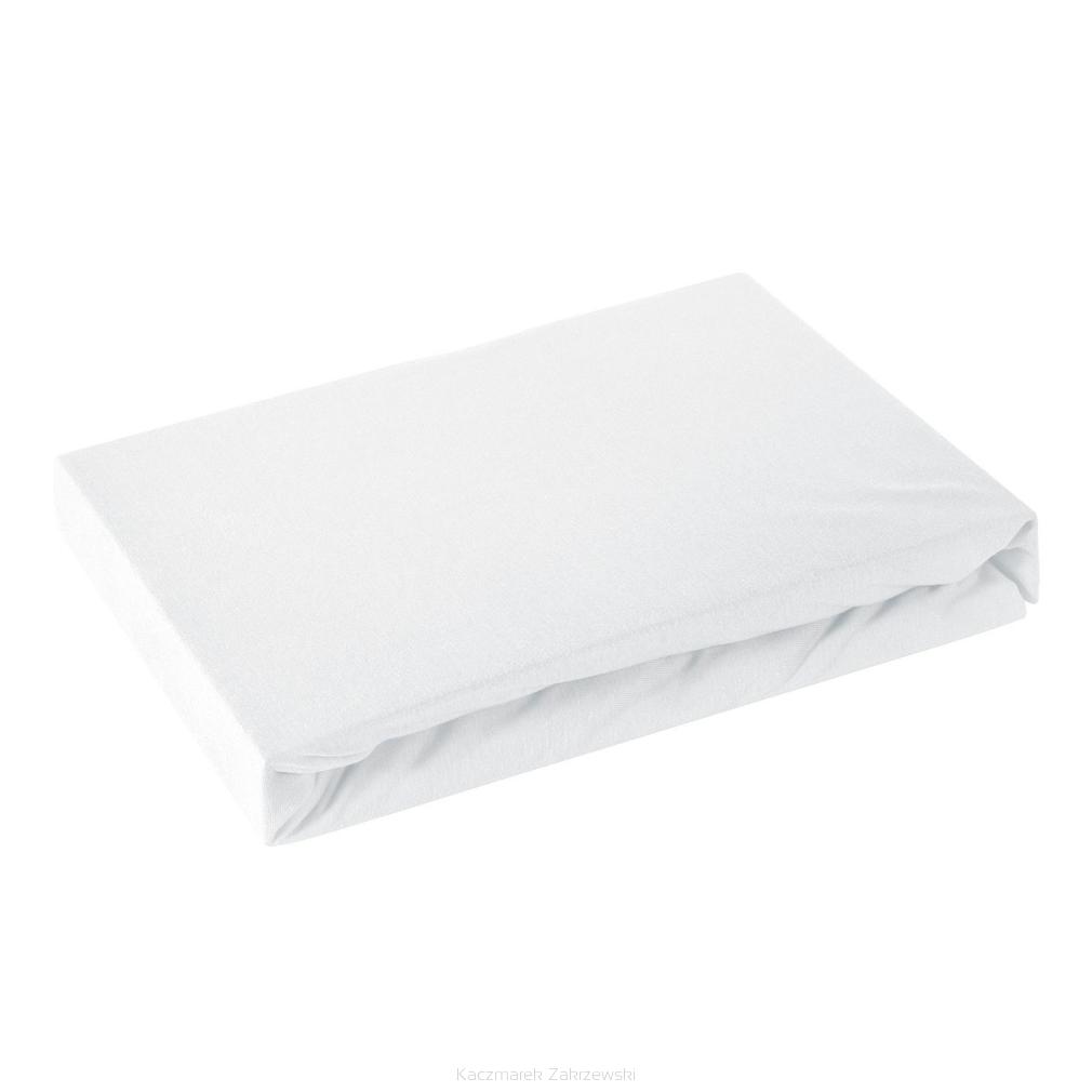 Prześcieradło jersey z gumką  160x200 Design91 biały