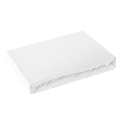 Prześcieradło jersey z gumką  160x200 Design91 biały