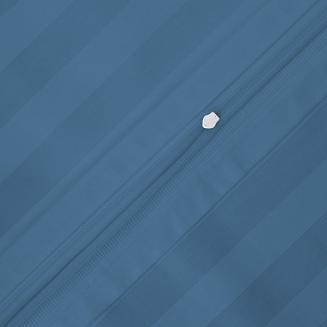 Poszewka satyna bambusowo-bawełniana STRIPE CORNFLOWER 50x60 Darymex jednokolorowa chabrowa