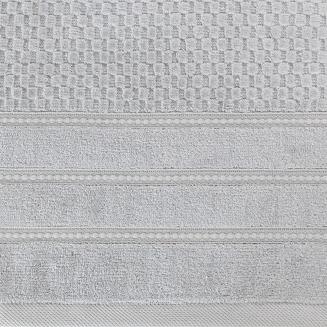 Ręcznik bawełniany ADORE 30x50 Eurofirany srebrny o ryżowej strukturze