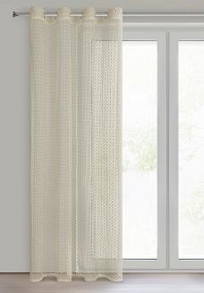 Firana gotowa na przelotkach MIRELLA 140x250 Eurofirany beżowy