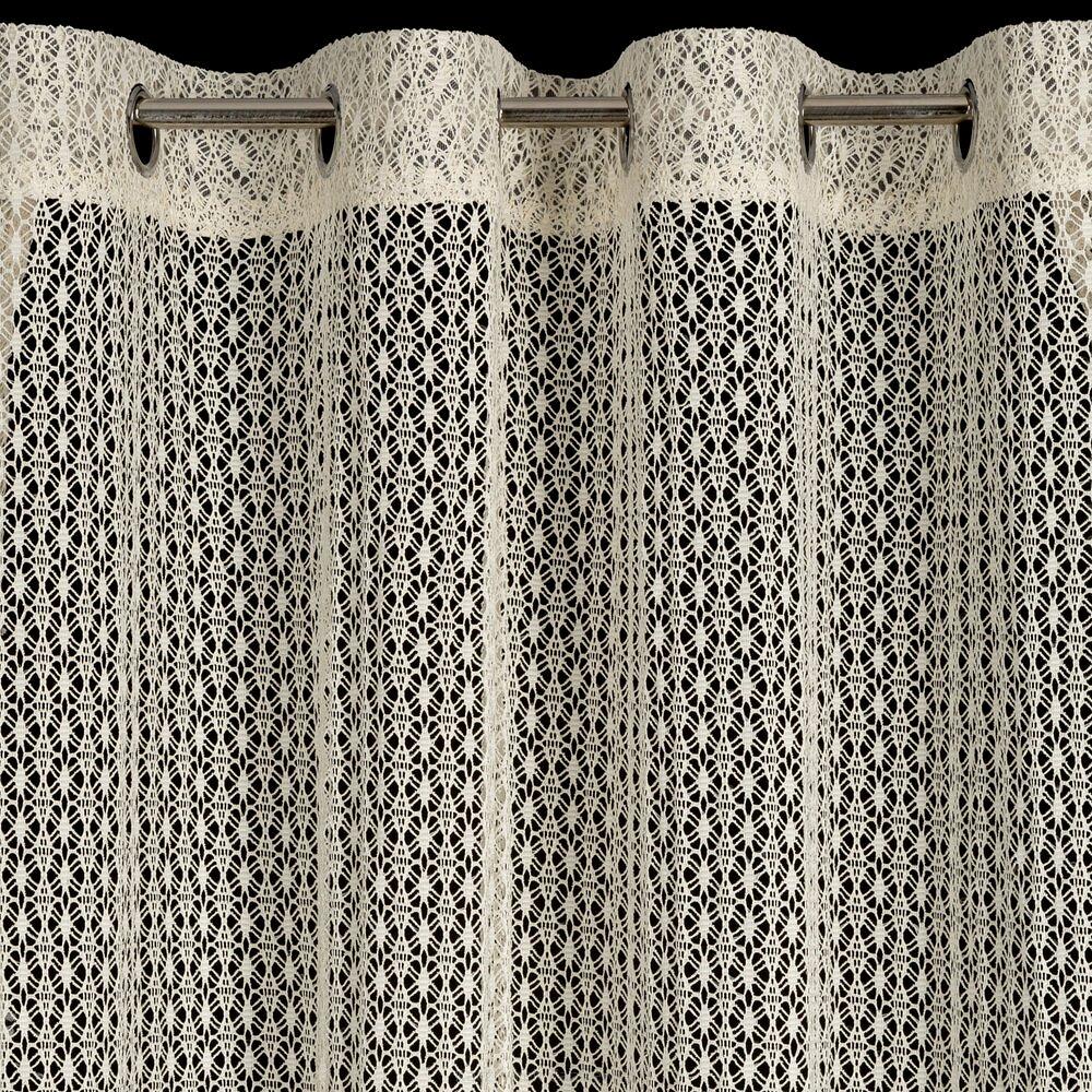 Firana gotowa na przelotkach MIRELLA 140x250 Eurofirany beżowy