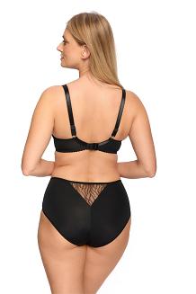 Biustonosz z koronką Semi-Soft Sabina 1301 półusztywniany czarny