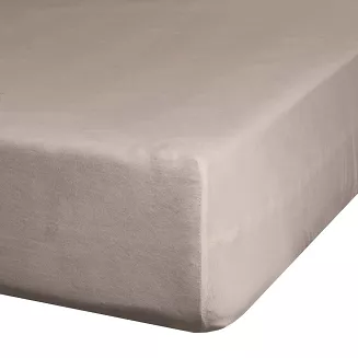 Prześcieradło jersey z gumką  220x200 Design91 ciemnobeżowy