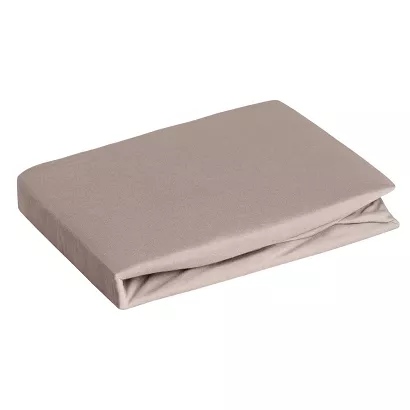 Prześcieradło jersey z gumką  200x220 Design91 ciemnobeżowy