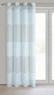 Zasłona gotowa na przelotkach ESTERI 140x250 Eurofirany niebieski