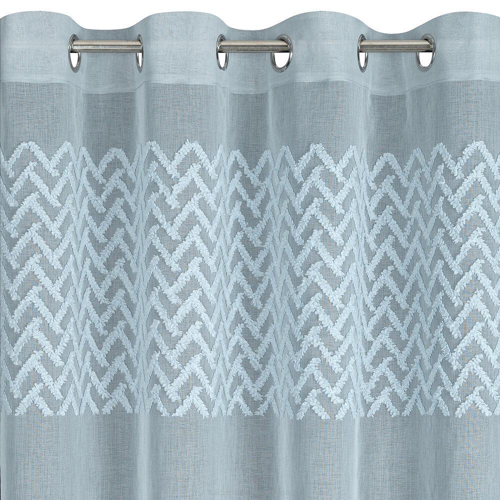 Zasłona gotowa na przelotkach ESTERI 140x250 Eurofirany niebieski