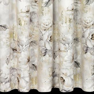 Zasłona gotowa na taśmie LUIZA 140x270 Eurofirany jasnoszary