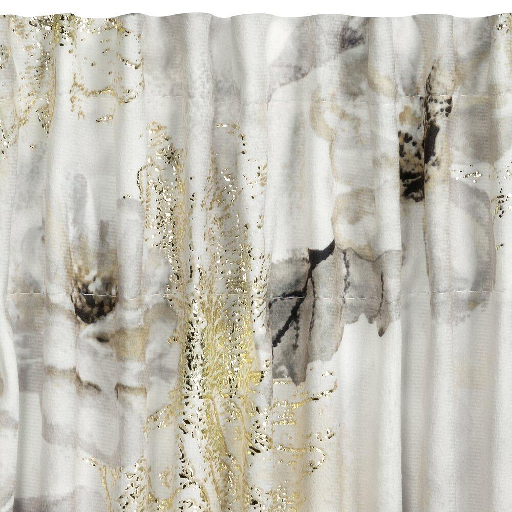 Zasłona gotowa na taśmie LUIZA 140x270 Eurofirany jasnoszary