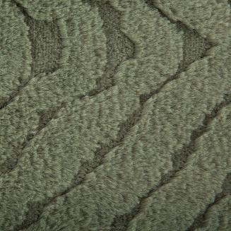 Poszewka dekoracyjna KATE 45x45 Eurofirany oliwkowa futrzana puszysta z efektem 3D