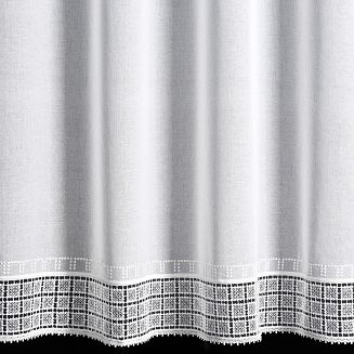 Firana gotowa na przelotkach MERIDA 300x150 Eurofirany biały