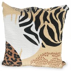 Poszewka z kory 70x80 wzór beżowa panterka w kołach
