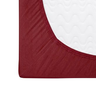 Prześcieradło jersey z gumką 90x200 Darymex bordowe