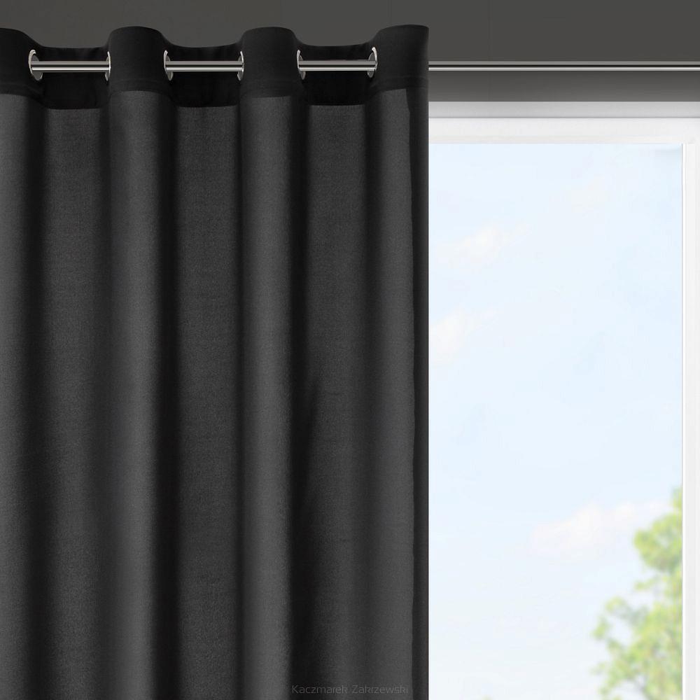 Zasłona gotowa na przelotkach RITA 140x250 Eurofirany ciemnoróżowy