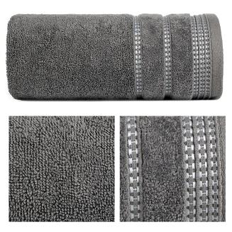 Ręcznik bawełniany AMANDA 50x90 Eurofirany grafitowy