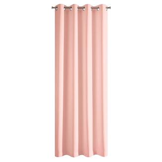 Zasłona gotowa na przelotkach RITA 140x250 Eurofirany pudrowa