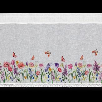 Firana gotowa BELLA 130x50 Eurofirany różowy