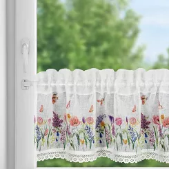 Firana gotowa BELLA 130x50 Eurofirany różowy