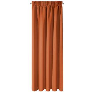 Zasłona gotowa na taśmie LOGAN 140x270 Eurofirany pomarańczowy/ceglasty