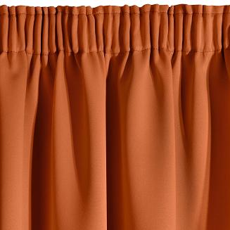 Zasłona gotowa na taśmie LOGAN 140x270 Eurofirany pomarańczowy/ceglasty