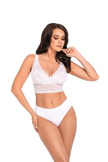 Figi damskie z regularnym stanem i koronką Babell kod 195/1 białe