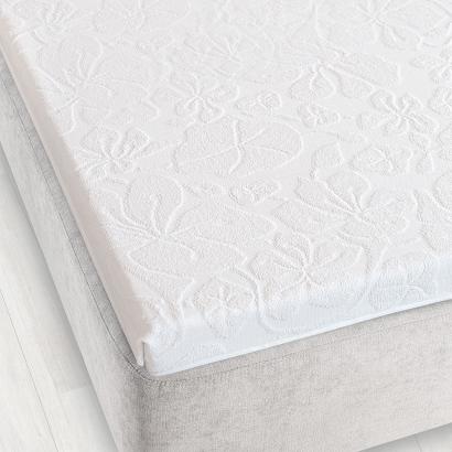 Prześcieradło frotte bez gumki Tulipan 150x205 ZWOLTEX biały GRUBE