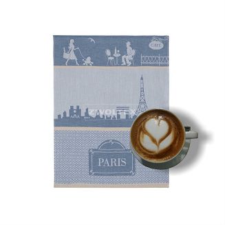 Bambusowa ścierka kuchenna ZWOLTEX wzór PARIS indygo