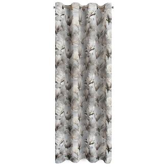 Zasłona gotowa na przelotkach LARI 140x250 Eurofirany srebrny