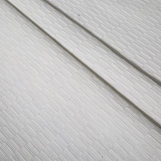 Obrus dekoracyjny HOLLY 40x140 Eurofirany biały/srebrny