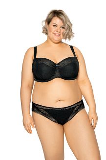 Biustonosz GAIA Semi-Soft Sandy Maxi 594 półusztywaniany czarny