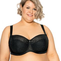 Biustonosz GAIA Semi-Soft Sandy Maxi 594 półusztywaniany czarny