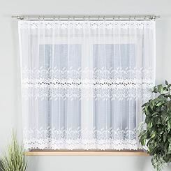 Firanka żakardowa gotowa na żabki BASTIA-1 300x160 biała