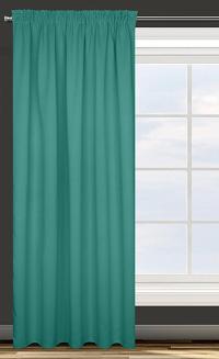 Zasłona gotowa na taśmie PARISA 135x270 Eurofirany turkusowa