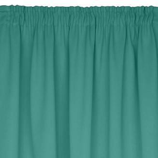Zasłona gotowa na taśmie PARISA 135x270 Eurofirany turkusowa