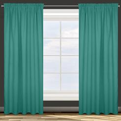 Zasłona gotowa na taśmie PARISA 135x270 Eurofirany turkusowa