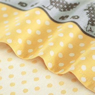 Ścierka kuchenna bawełna egipska 50x70 wzór Folk żółta