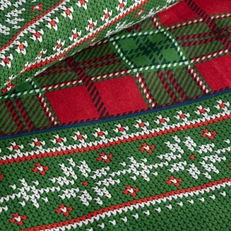 Komplet pościeli świąteczny POS 220x200 Eurofirany zielony