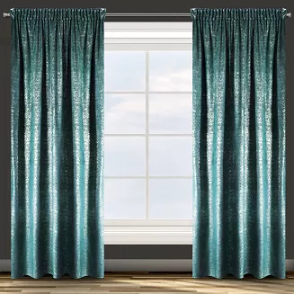 Zasłona gotowa na taśmie CYPR 140x270 Design91 turkusowy