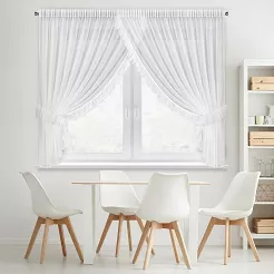 Firana gotowa na taśmie ARABELLA 400x180 Eurofirany biały