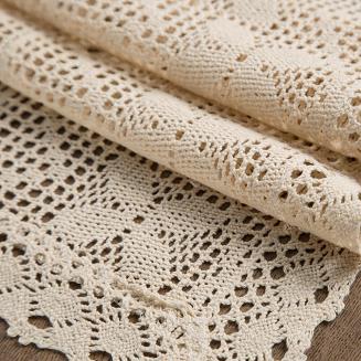 Obrus dekoracyjny MARTHA 40x180 Eurofirany jasnobeżowy