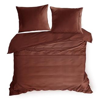 Pościel satynowa X2 160x200 Eva Minge Eurofirany marsala