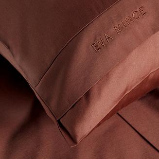 Pościel satynowa X2 160x200 Eva Minge Eurofirany marsala