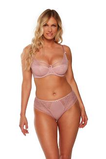 Figi damskie z koronką Clea 1235 różowy
