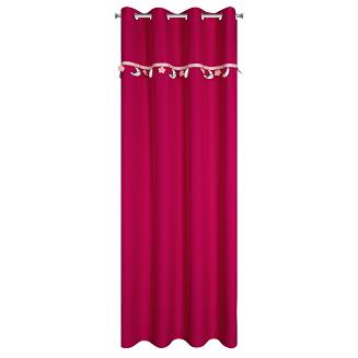 Zasłona gotowa na przelotkach MOON Eurofirany amarantowy