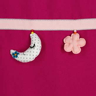 Zasłona gotowa na przelotkach MOON Eurofirany amarantowy