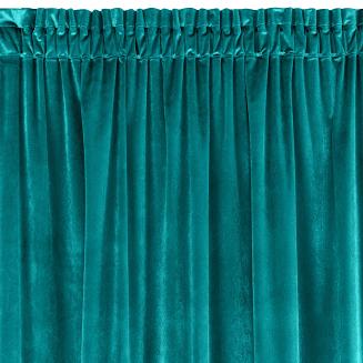 Zasłona gotowa na taśmie SAMANTA 140x270 Eurofirany turkusowy